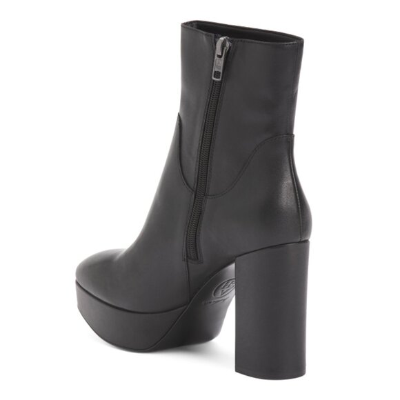 ASH Black Leather Amazon Dress Platform Booties - Picture 2 of 2